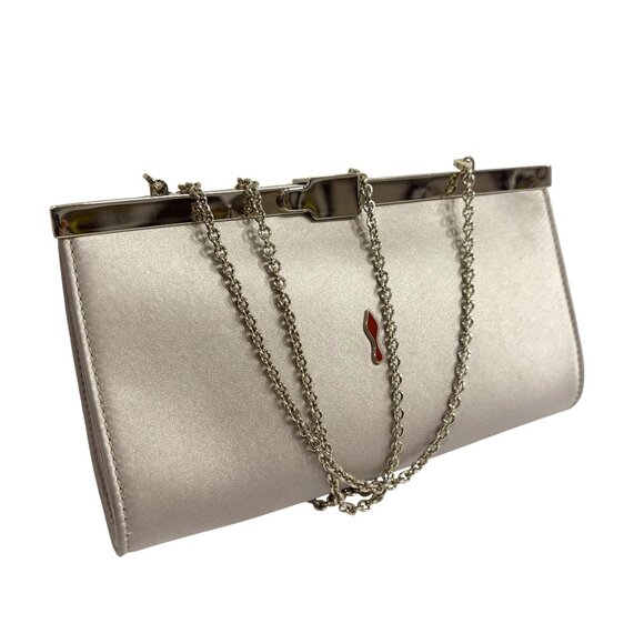 Christian Louboutin Palmette Clutch in Oyster - Picture 2 of 13